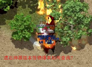 遗忘神器版本怪物爆率如何查询? 遗忘神器版本怪物爆率如何查询?
