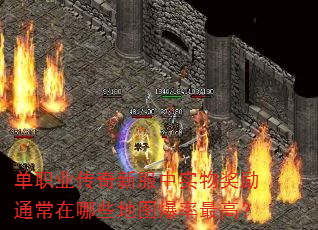 单职业传奇新服中实物奖励通常在哪些地图爆率最高? 单职业传奇新服中实物奖励通常在哪些地图爆率最高?