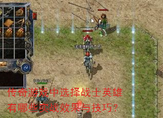 ������Ϸ��ѡ��սʿӢ������ЩʵսЧ���뼼�ɣ�
