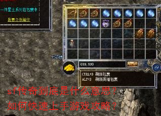 sf传奇到底是什么意思?如何快速上手游戏攻略? sf传奇到底是什么意思?如何快速上手游戏攻略?