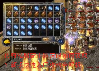 传奇私服霸主邀请码如何获取?新手快速入门攻略全解析 传奇私服霸主邀请码如何获取?新手快速入门攻略全解析