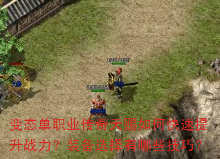 变态单职业传奇天赐如何快速提升战力?装备选择有哪些技巧? 变态单职业传奇天赐如何快速提升战力?装备选择有哪些技巧?