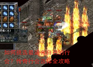 如何挑选最适合自己的行会?传奇行会选择全攻略 如何挑选最适合自己的行会?传奇行会选择全攻略